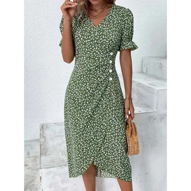Medium to long slim fit dress
