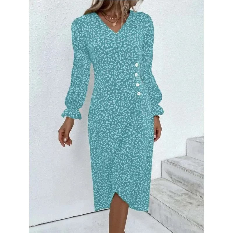 Medium to long slim fit dress