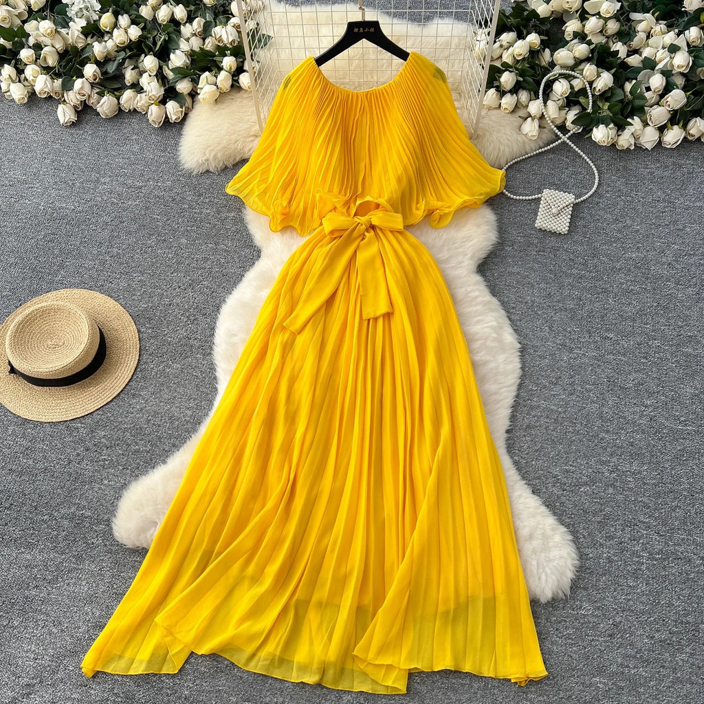 Bubble sleeve dress
