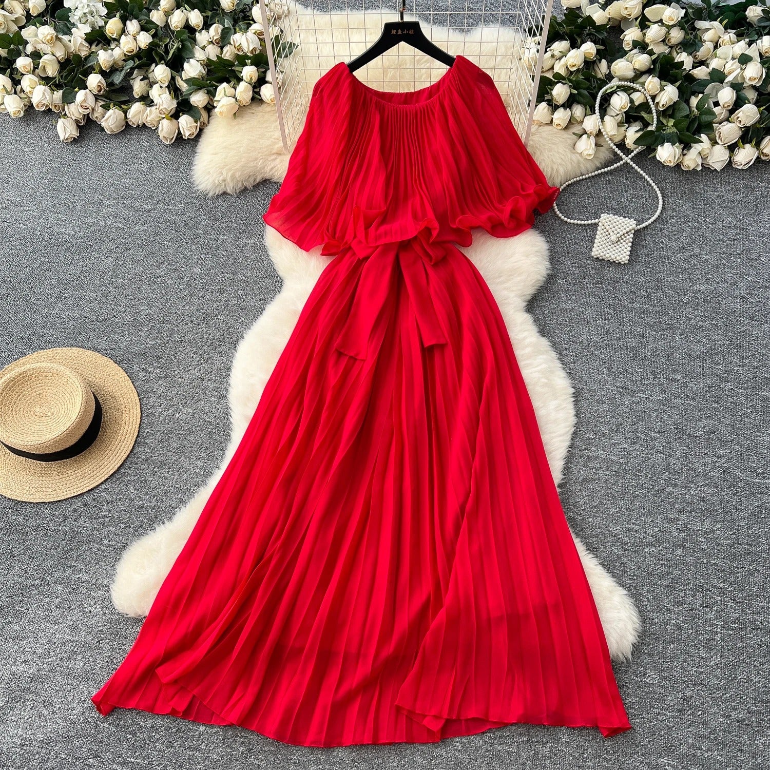 Bubble sleeve dress