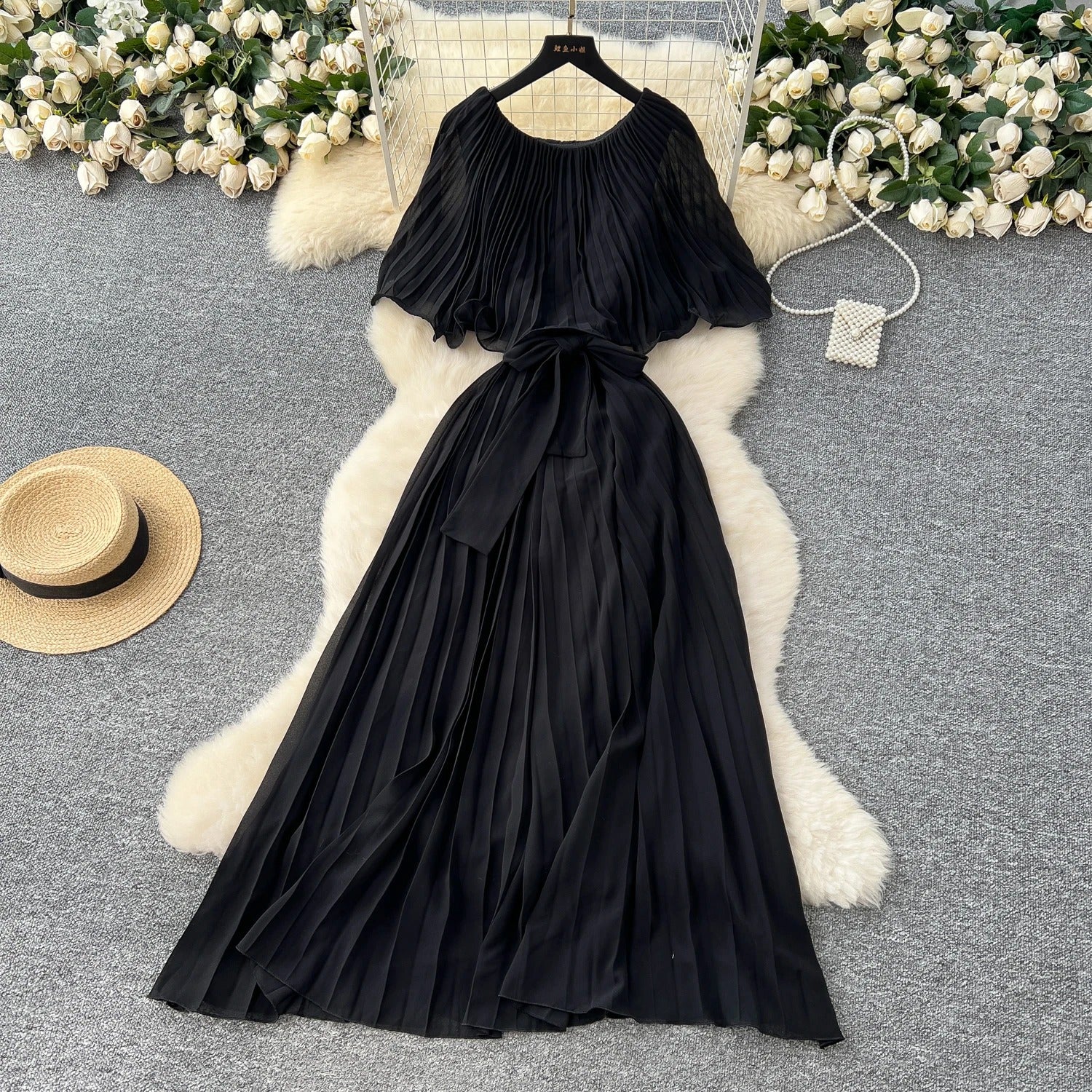 Bubble sleeve dress