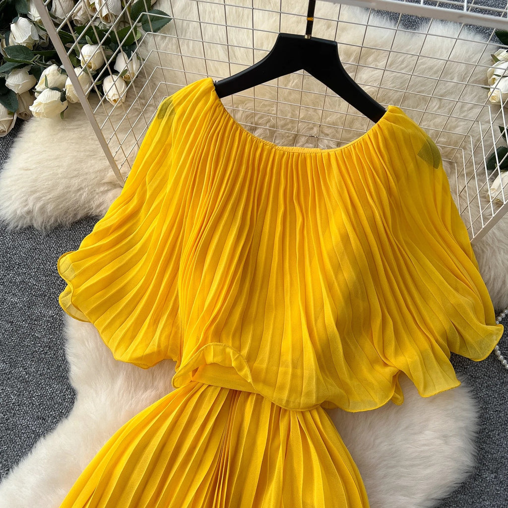 Bubble sleeve dress